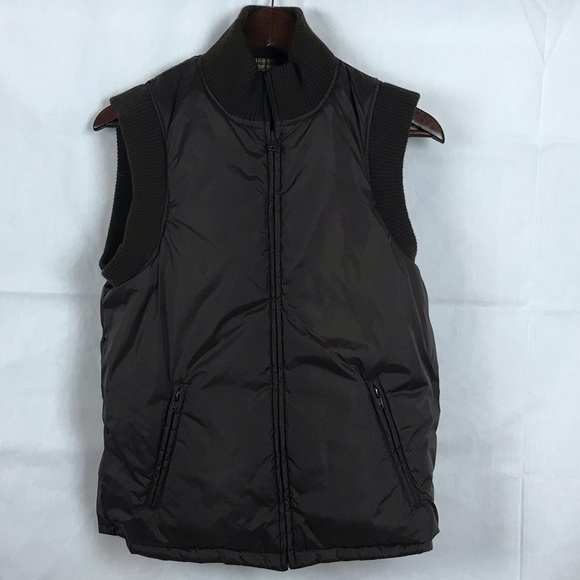 Vintage Red, Size Small, Reversible, Brown or Plaid Winter Vest - Picture 5 of 5